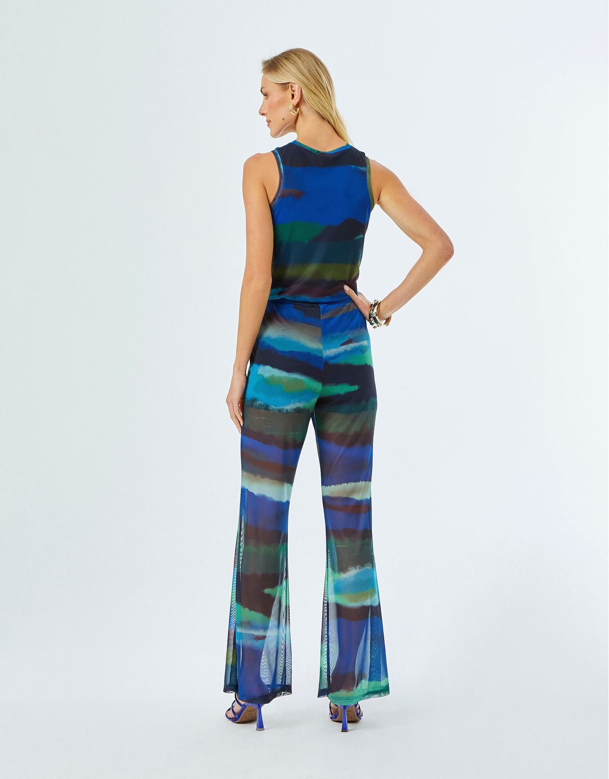 Calça Manuela Longa - Azul