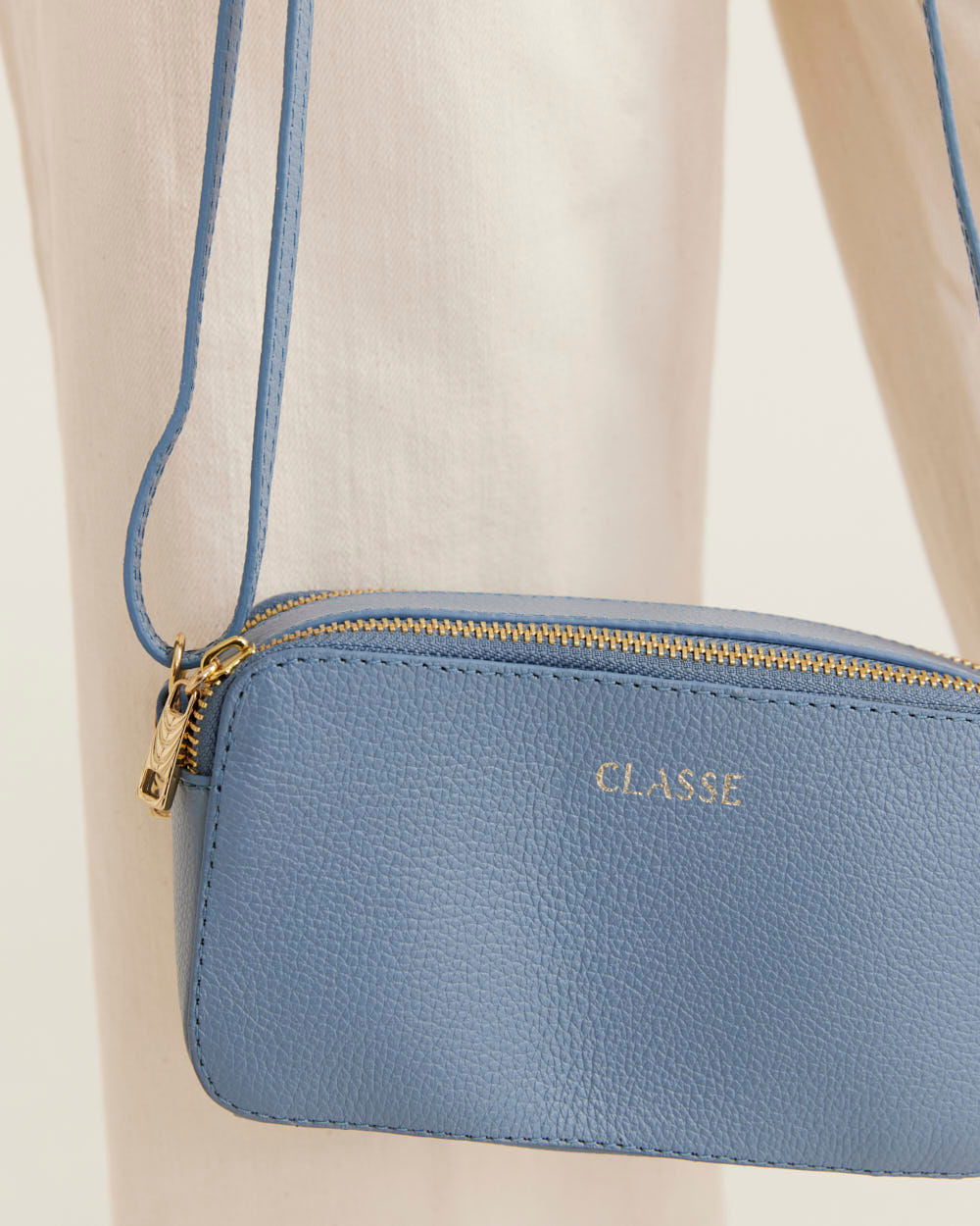 Bolsa Couro Câmera Bag Basic - Azul Jeans