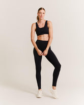 Legging Detalhe Zíper Perna - Preto