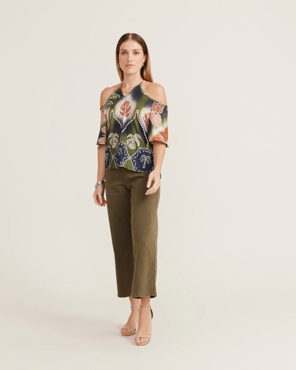 Blusa Estampada Tie Dye Fly - Verde Oliva