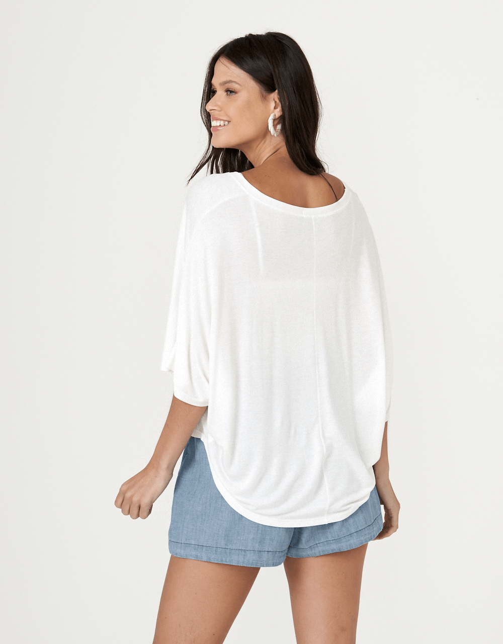 Blusa Ampla Basic - Off White