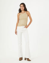 Calça Flare White Jeans - Off White