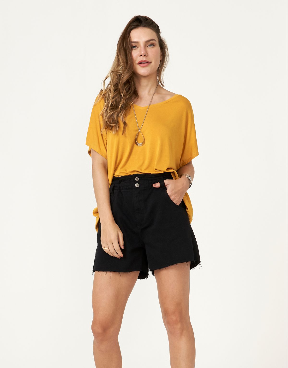 Short Sarja Clochard - Preto