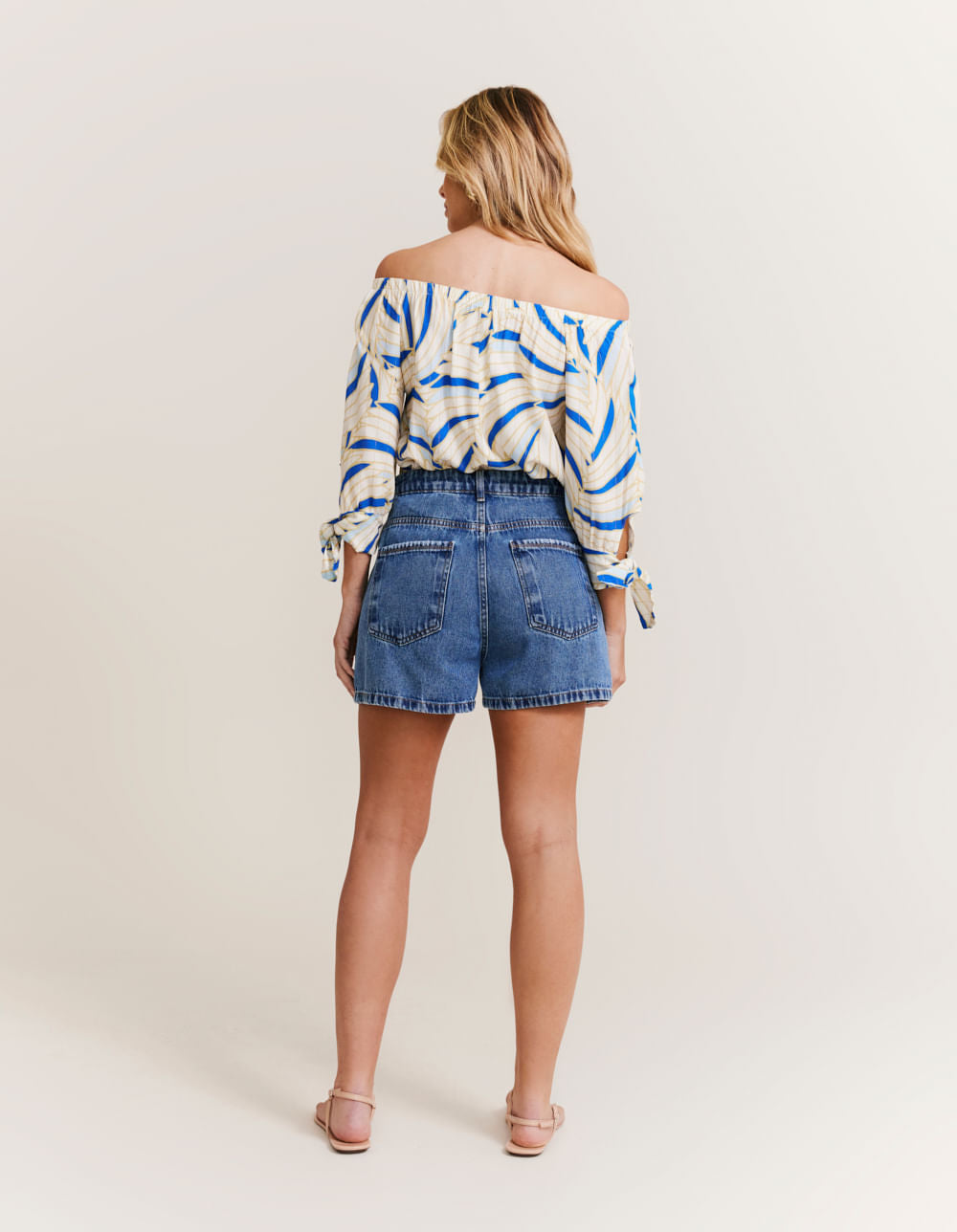 Short Jeans Rasgos - Denim Escuro