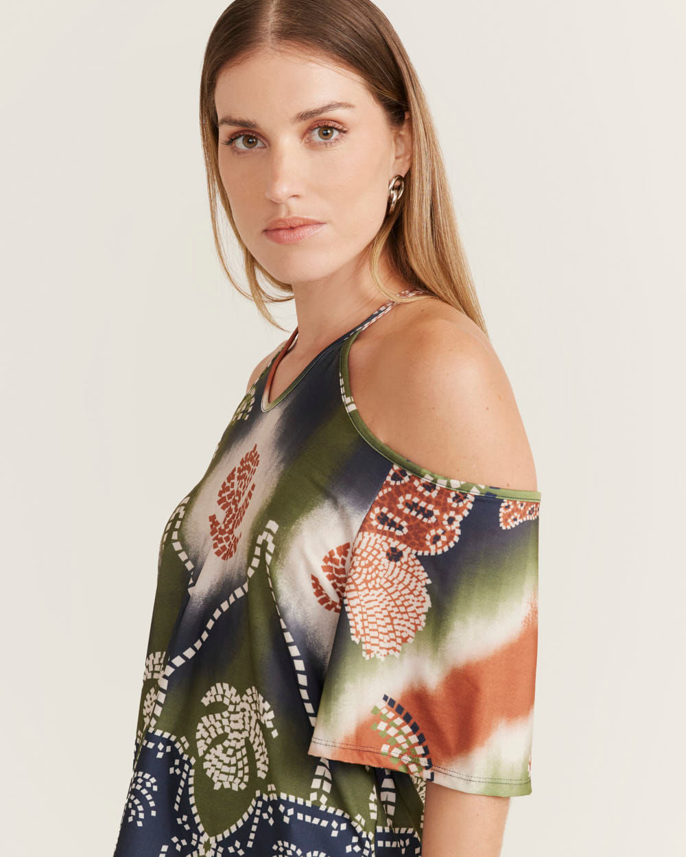 Blusa Estampada Tie Dye Fly - Verde Oliva