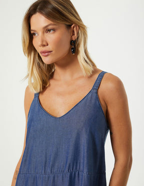Vestido Jeans Marias - Denim Medio