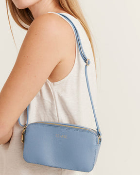Bolsa Couro Câmera Bag Basic - Azul Jeans
