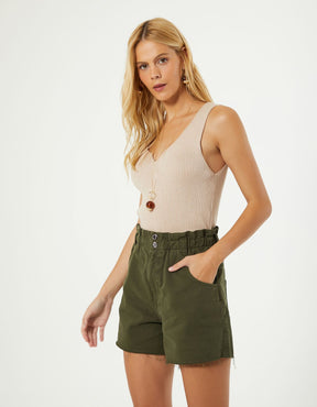 Short Sarja Clochard - Verde Militar