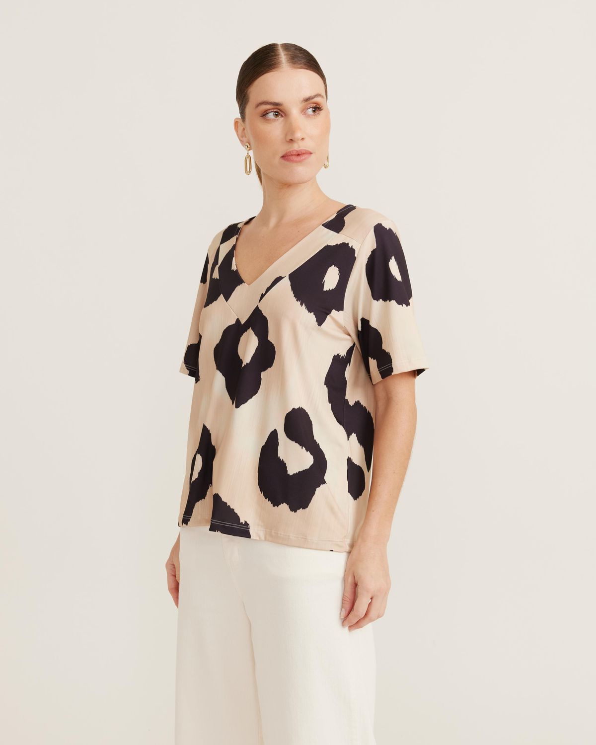 Blusa Estampada Toulouse - Areia