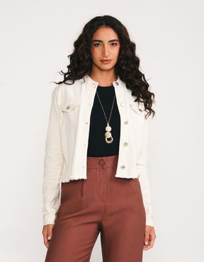 Jaqueta White Denim - Off White