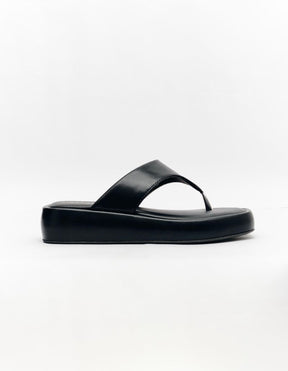 Sandalia Flat Dedo - Preto