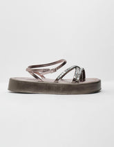 Flatform Multi Tiras Espelhadas - Prata Velho