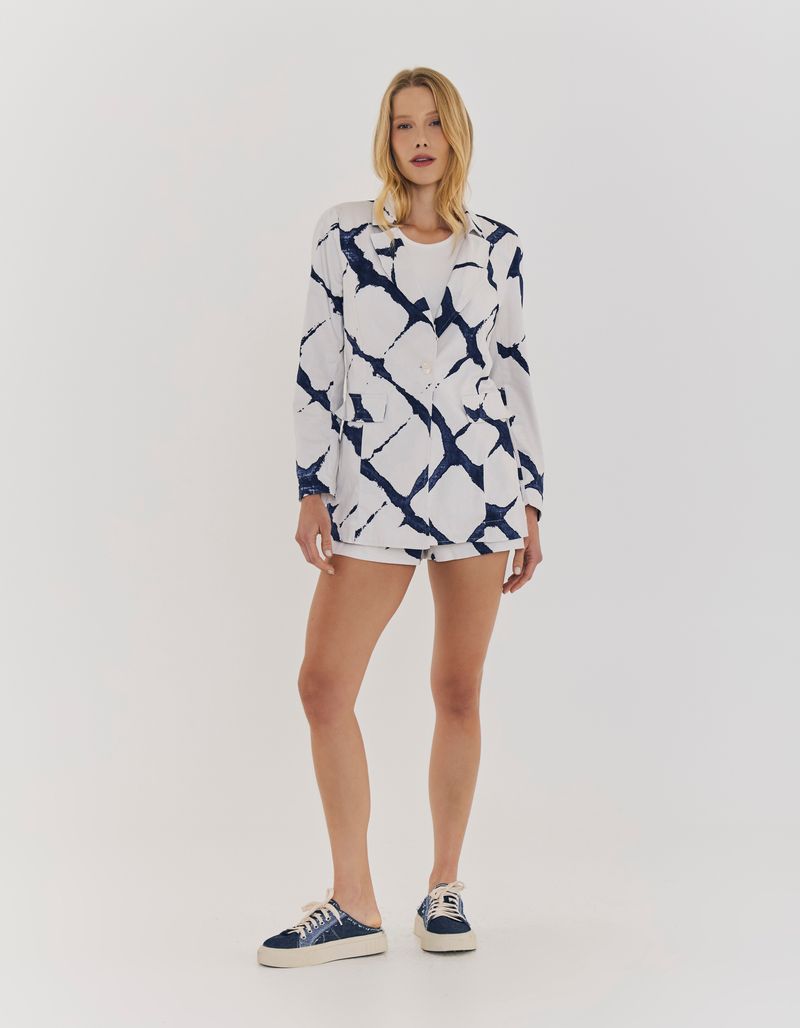 conjunto Estampado Tie Dye Blue - Off White