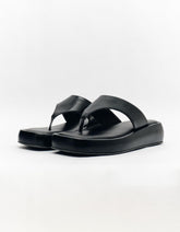 Sandalia Flat Dedo - Preto