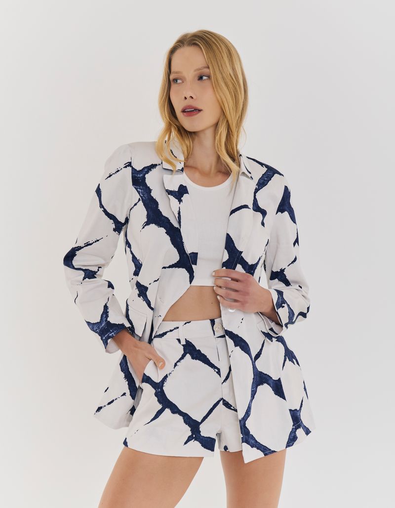 conjunto Estampado Tie Dye Blue - Off White
