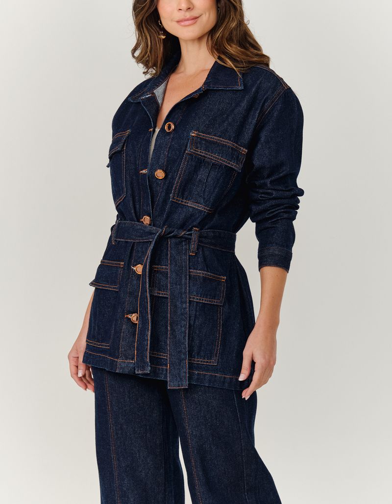 Jaqueta Jeans Basica Gola Removivel - Jeans