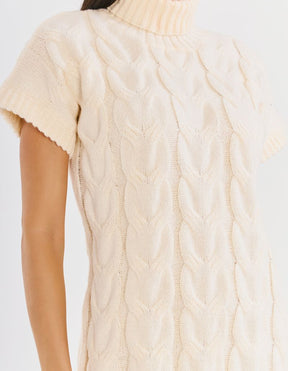 Vestido Detalhes Tranca - Bege