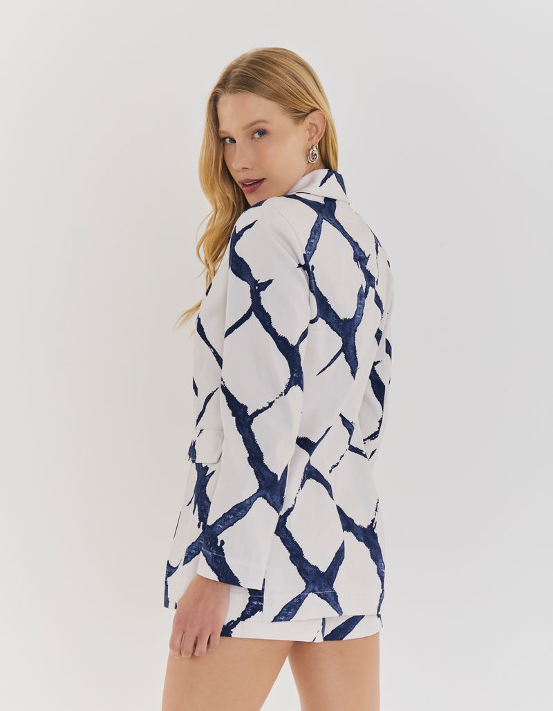 conjunto Estampado Tie Dye Blue - Off White
