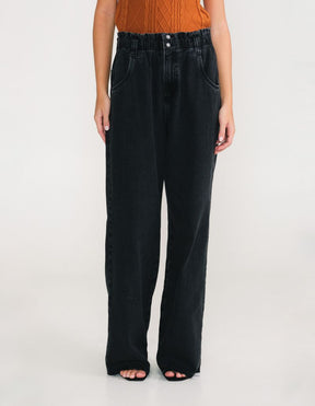 Calça Clochard Wide Leg - Black Jeans