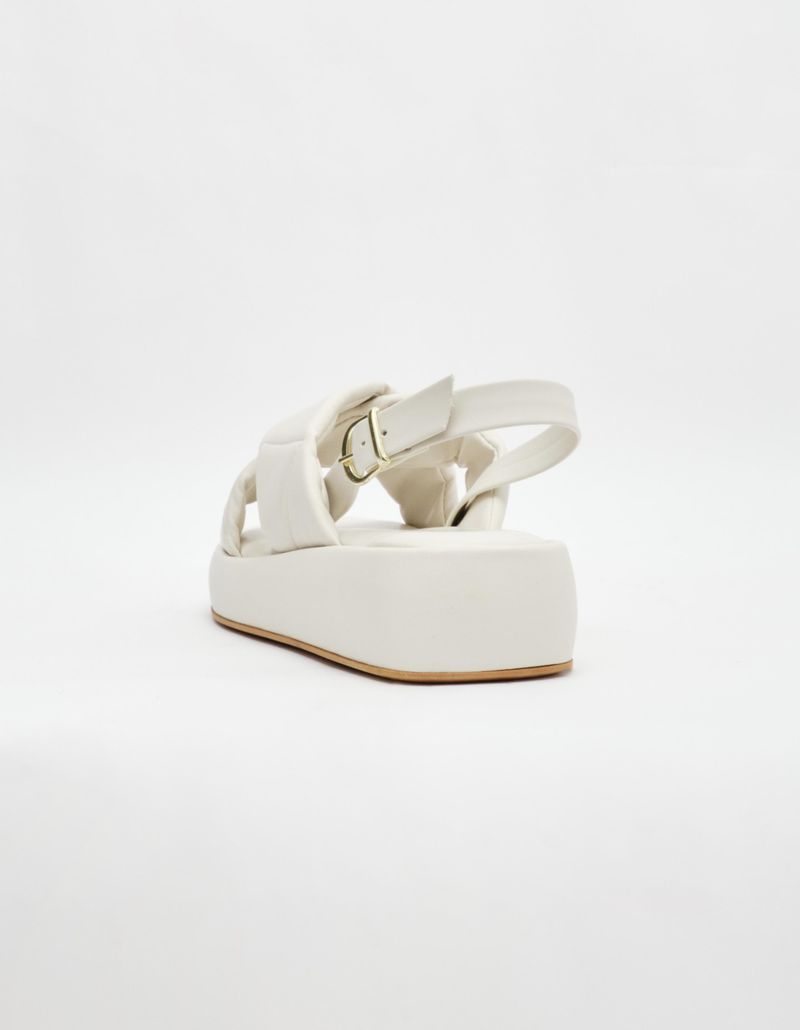 Sandalia Flat Matelasse - Off White