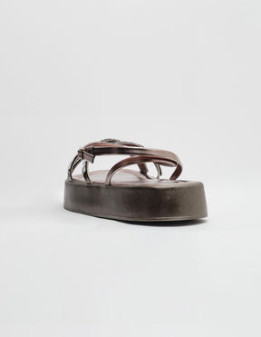 Flatform Multi Tiras Espelhadas - Prata Velho
