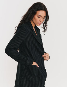 Blazer Risca de Giz - Preto