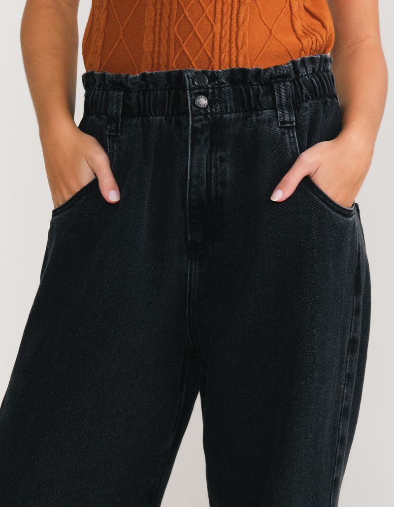 Calça Clochard Wide Leg - Black Jeans