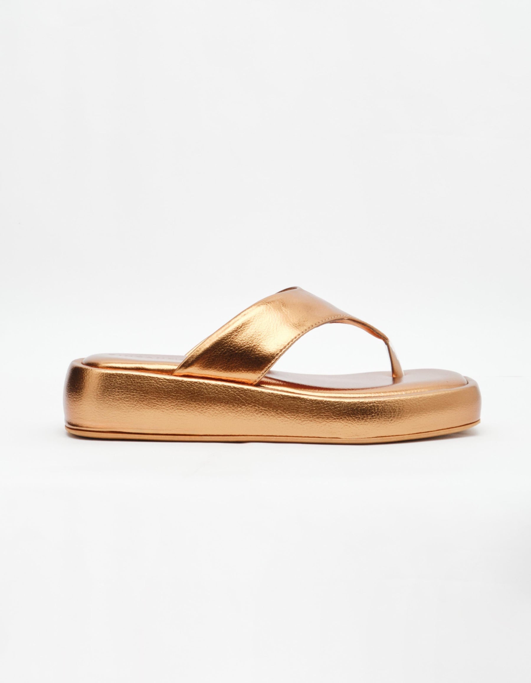 Sandalia Flat Dedo - Preto