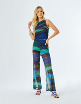 Calça Manuela Longa - Azul