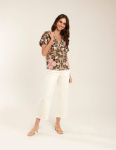 Blusa Estampada Vivian - Verde Militar