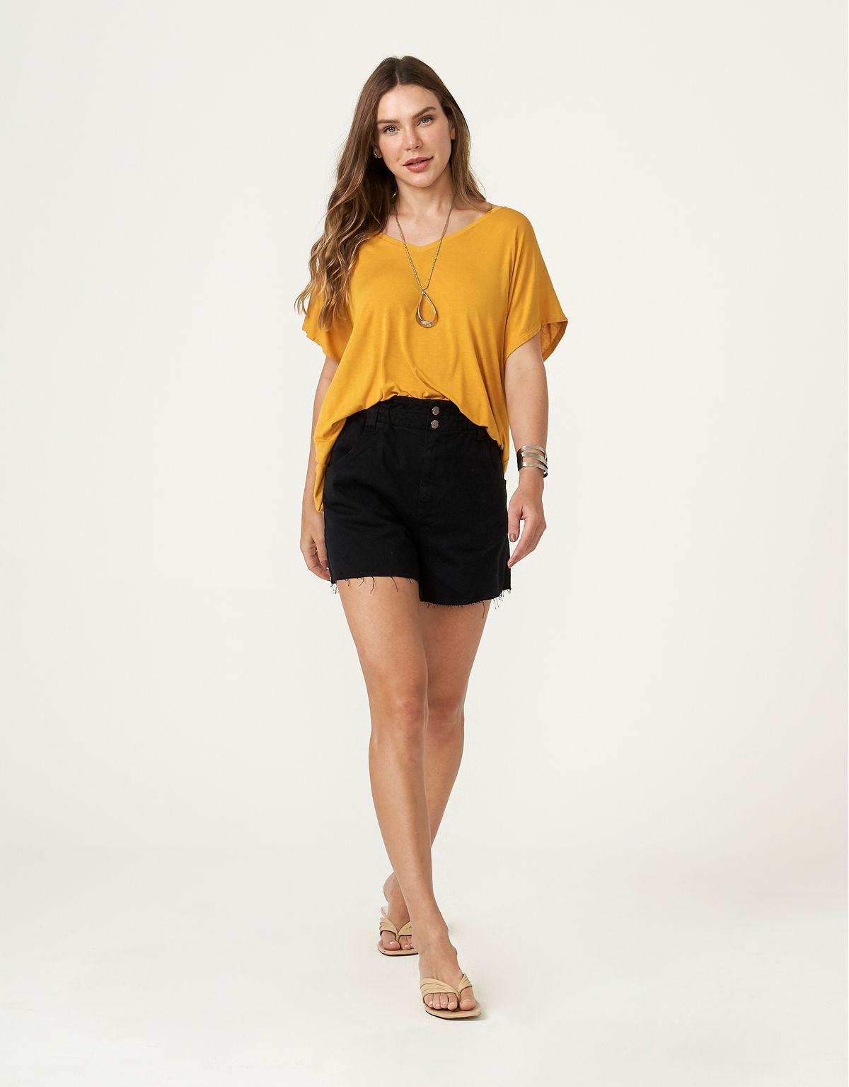 Short Sarja Clochard - Preto